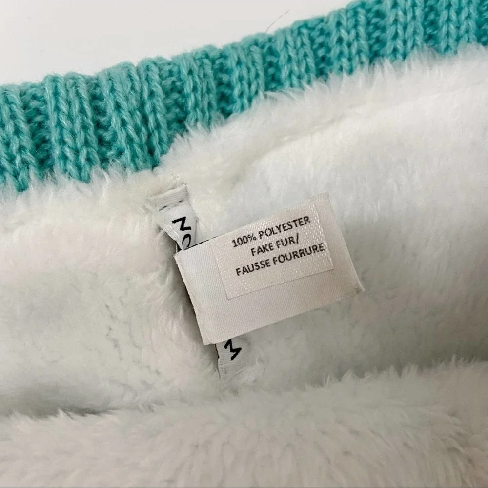 Nordstrom Rib Knit Beanie with Faux Fur Pom